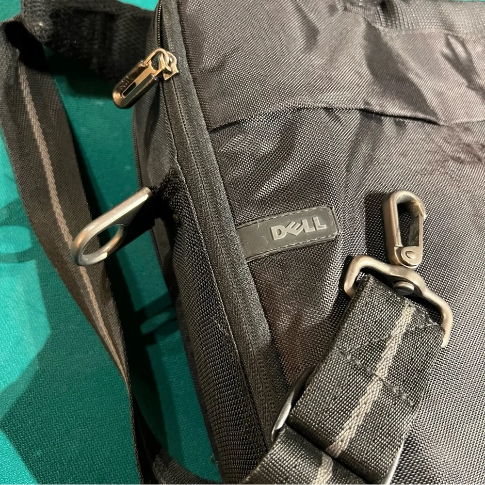 Dell Laptop Briefcase-messenger style, with heavy adjustable shoulder strap